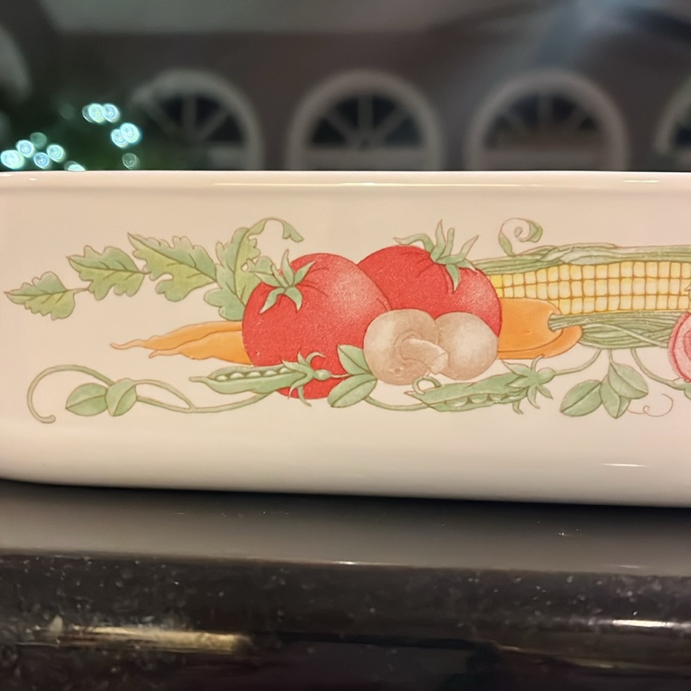 "Garden Harvest" - 12" Rectangular Roaster - Picture 2 of 6